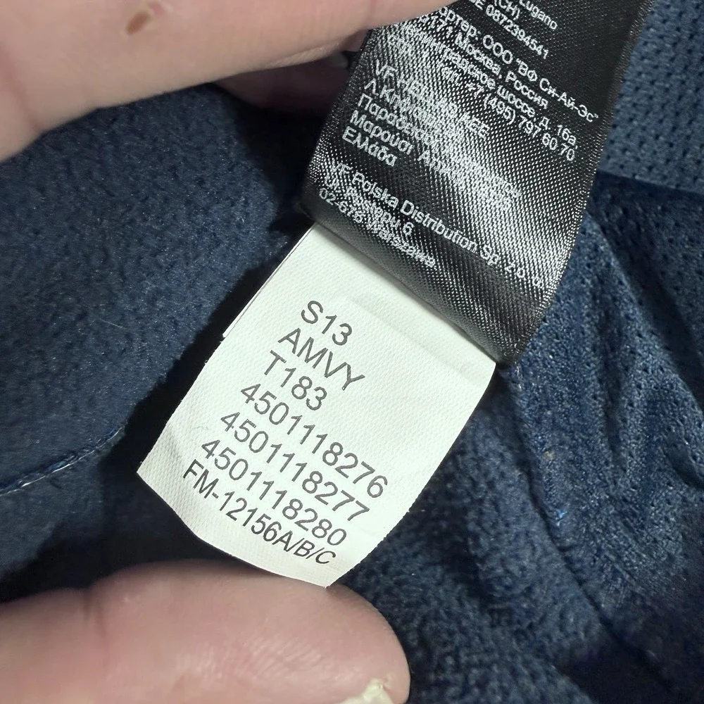 The North Face Windwall‎ Softshell Jacket Mens L Blue Fleece Full Zip